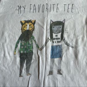 My Boyfriend is a Tiger Tee - Size Small